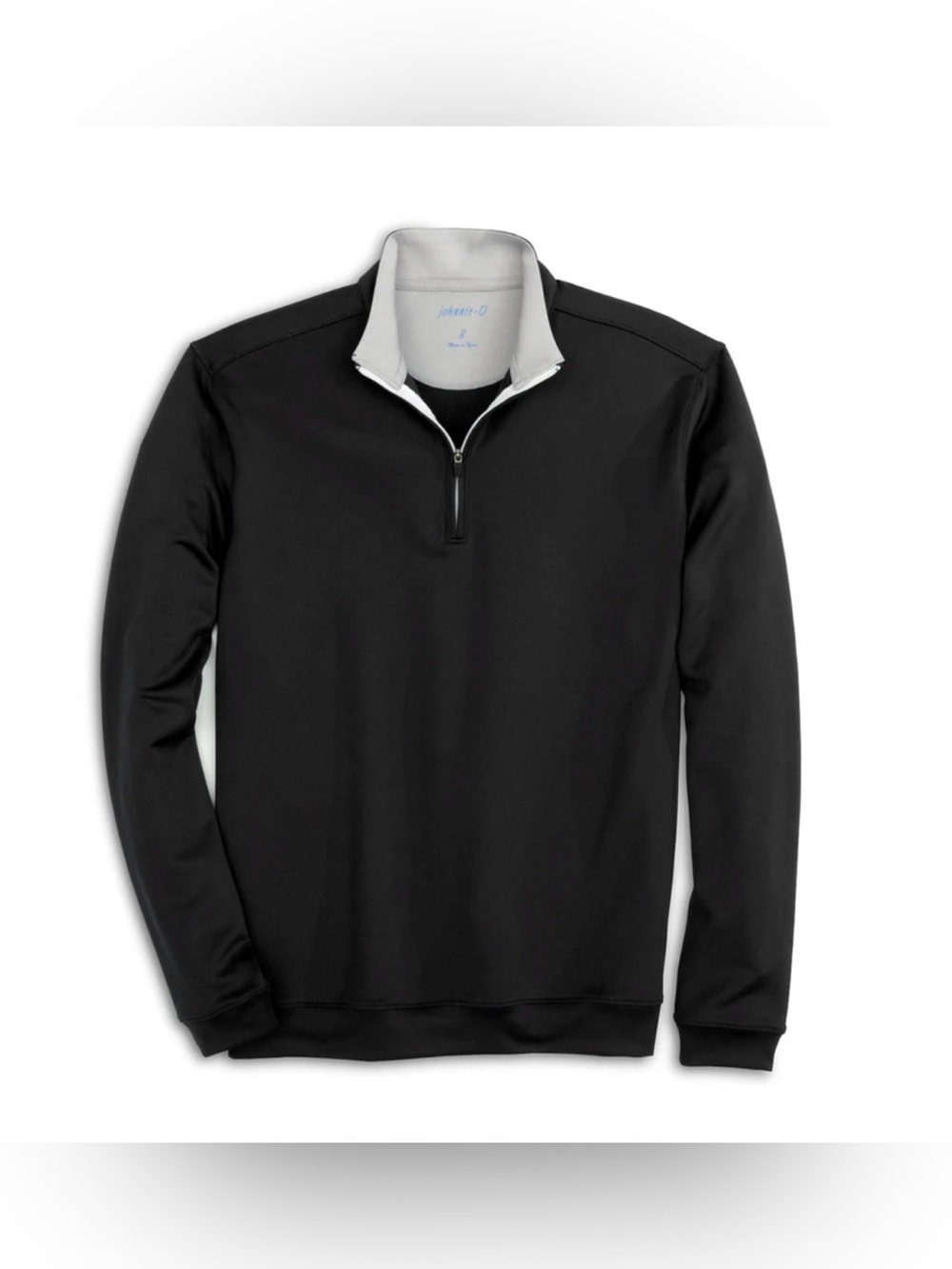 NWT JOHNNIE-O WOMEN'S BLACK 1/4 ZIP DIAZ PERFORMANCE PULLOVER SHIRT TOP GOLF XS